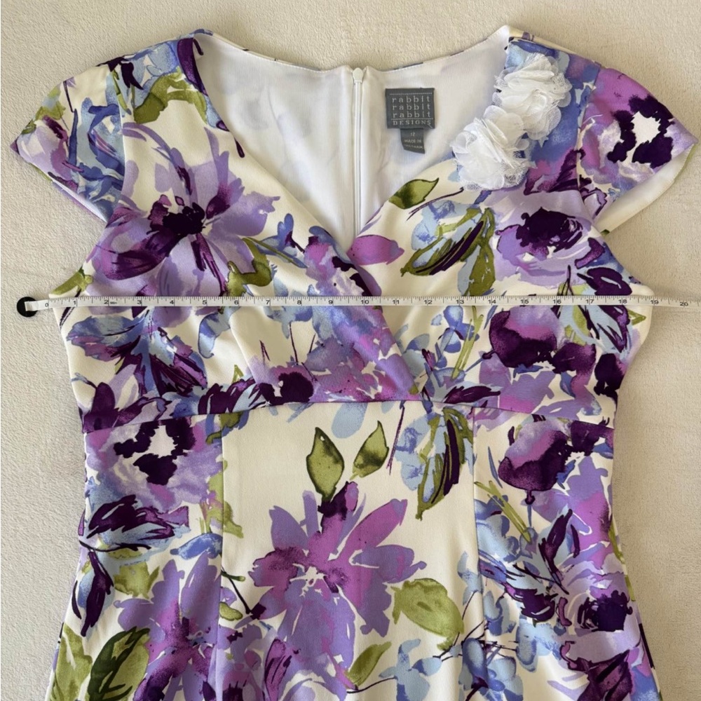 Floral Formal Sheath Dress Size 12 Rabbit Rabbit Rabbit brand - Picture 7 of 15
